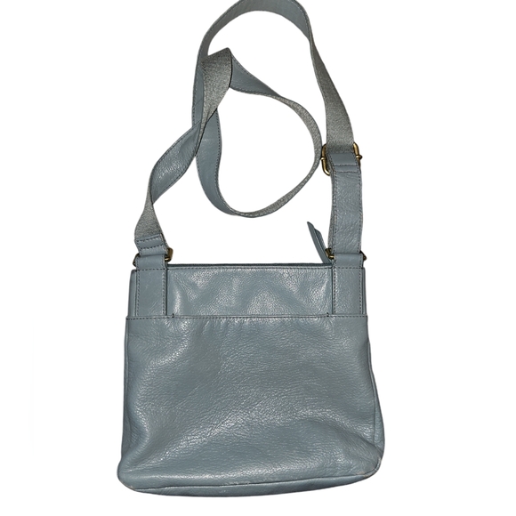 Fossil Crossbody Leather Bag in Light Blue - Picture 2 of 13